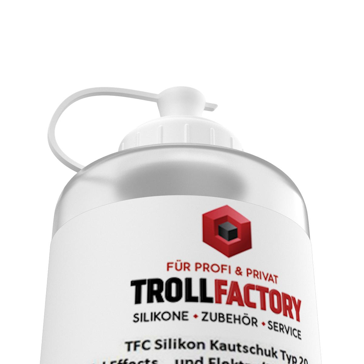 TFC Silikon Kautschuk Typ 20 Verguss transluzent Shore 1:1 superweich haftend gelartig